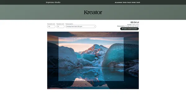 Impresso Studio - system rezerwacyjny